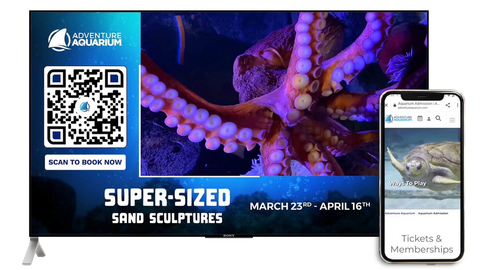 Super-sized Sand Sculptures  : Adventure Aquarium x VDO.AI CTV Campaign